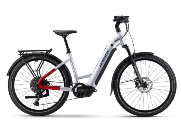 Haibike TREKKING 7 LOW i800Wh 11-G Cues 25-26 HB BCXK GL_grey/red/blue Rh S/38