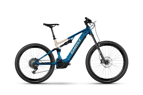 GHOST E-ASX UNIVERSAL candy blue/coffee arctic dust - glossy XL