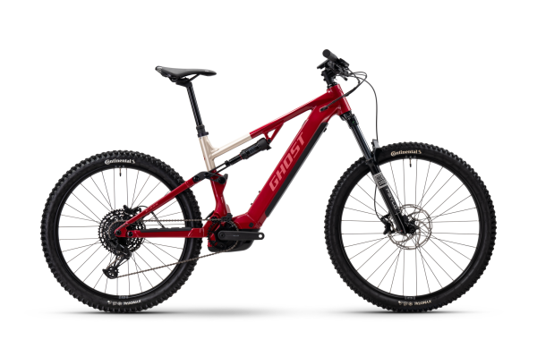 GHOST E-ASX ESSENTIAL rebel red/coffee pebble - glossy XL