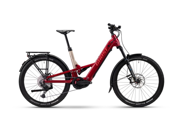 GHOST E-ASX ESSENTIAL LOW EQ rebel red/coffee pebble - glossy L